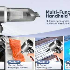 Leistungsstarker Auto-Staubsauger, Hochleistung-Handstaubsauger mit Fugenwerkzeug Schlauch, Leichtgewichtiger Staubsauger, Für Außenbereiche Büro