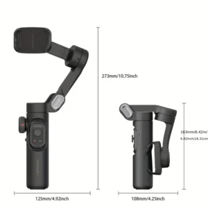 3-Achsen-Handgelenk-Gimbal-Stabilisator, faltbarer Smartphone-Halter für Videoaufnahmen, Vlogging und PTZ-Stabilisierung, ultra-leichter Stabilisator für Reisen und Sportkameras,