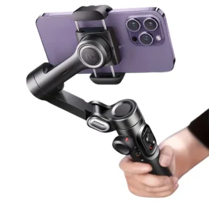 3-Achsen-Handgelenk-Gimbal-Stabilisator, faltbarer Smartphone-Halter für Videoaufnahmen, Vlogging und PTZ-Stabilisierung, ultra-leichter Stabilisator für Reisen und Sportkameras,