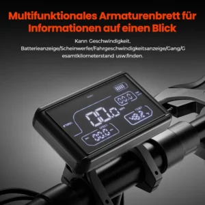 E Scooter mit Straßenzulassung, Klappbarer Elektroscooter，10-Zoll Luftreifen für Offroad-Elektroroller，60-75 km Reichweite，4 Stoßdämpfer，Höherwertiger E Roller.