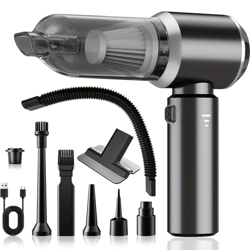 Leistungsstarker Auto-Staubsauger, Hochleistung-Handstaubsauger mit Fugenwerkzeug Schlauch, Leichtgewichtiger Staubsauger, Für Außenbereiche Büro – Bild 10