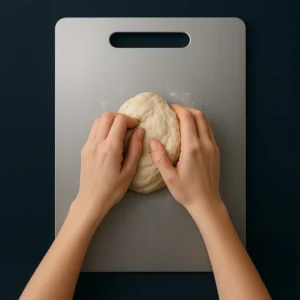 Edelstahl verdicktes Schneidebrett antibakteriell schimmelresistent Kneten Teigbrett Küche Obst Gemüse