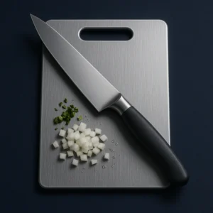 Edelstahl verdicktes Schneidebrett antibakteriell schimmelresistent Kneten Teigbrett Küche Obst Gemüse